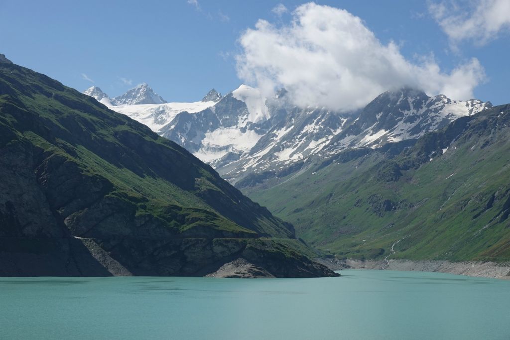 Depuis le couronnement du barrage